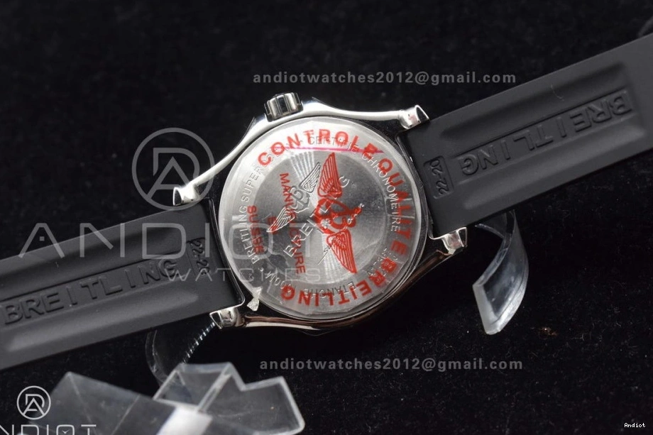 On A2824 Automatic Rubber Superocean 1:1 Black Edition Bezel Orange Strap 44 Dial Black Best TF 0523